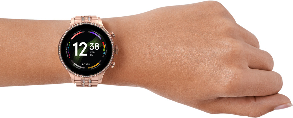 Rose gold cheap fossil smartwatch