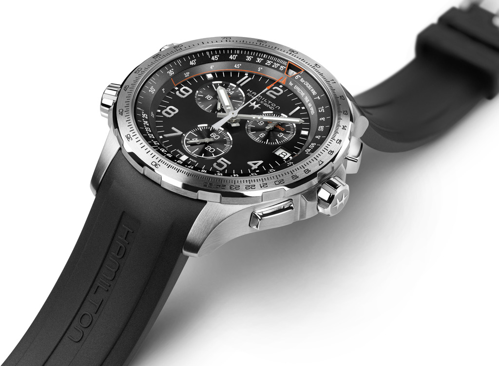 Годинник Hamilton Khaki Aviation X-Wind GMT Chrono Quartz
